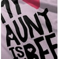 thumbnail image 4 of Cute BFF Niece Aunt Best Auntie Ever Youth T Shirt Tee Girls Infant Toddler Brisco Brands 6M, 4 of 5