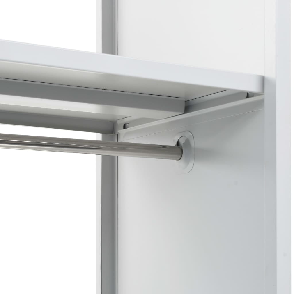 Kepooman Storage Cabinet with Coat Rack for Office Kitchen, Blue Kepooman Storage Cabinet with Coat Rack for Office Kitchen, Blue