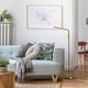 thumbnail image 5 of Lámpara de lectura de pie O'Bright Moon, LED regulable, latón envejecido, 5 of 7