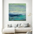thumbnail image 3 of Giant Art 54x54 Teal Wave I Fine Art Giant Canvas Print in Multi-Color, 3 of 3