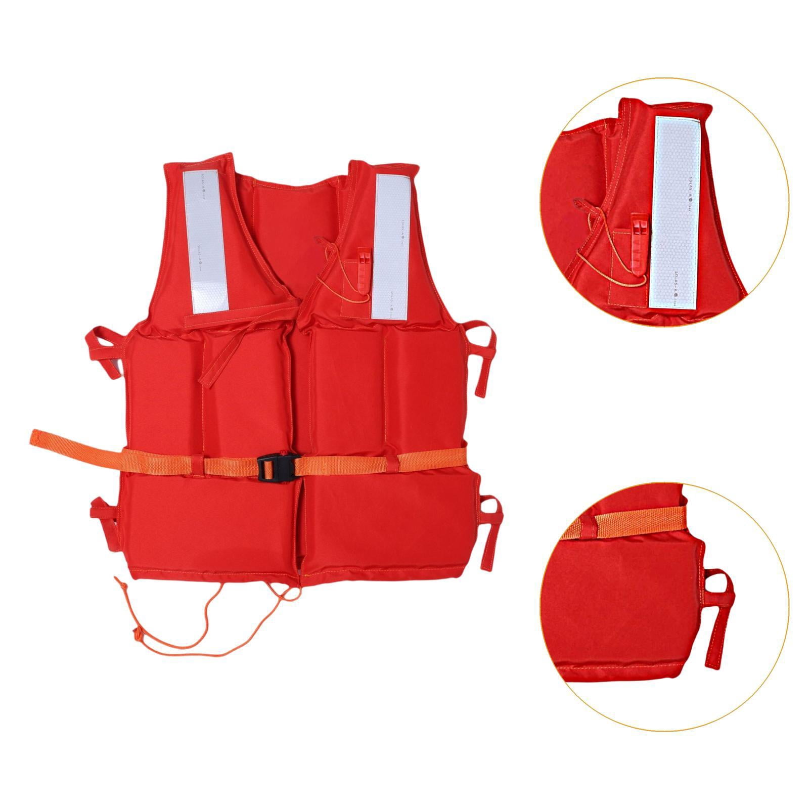 Marine Life Jacket Life Vest Buoyancy Vest Lightweight Oxford Cloth for Adult Watersports Boating Kayaking