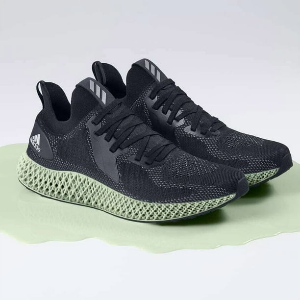 New Men's Adi - das AlphaEdge 4D Reflective Core Black Cloud White FV4686 Sz 7