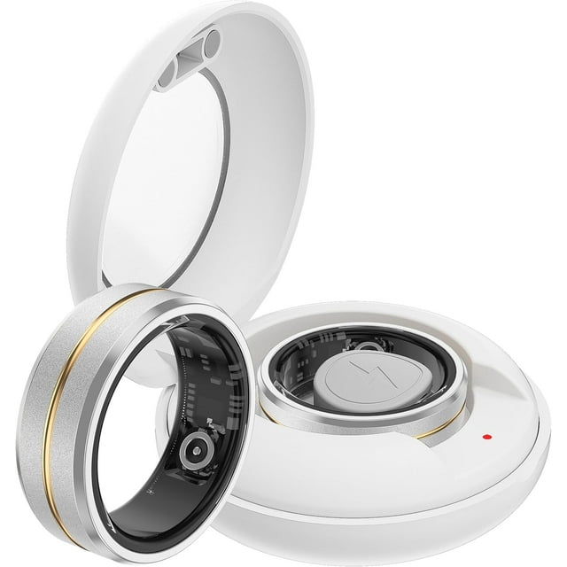 Health & Activity Tracking Ring With Heart Rate Monitor, Sleep Analysis, Step Counter And Calorie Tracker, Waterproof Fitness Ring For 24/7 Wellness Monitoring
