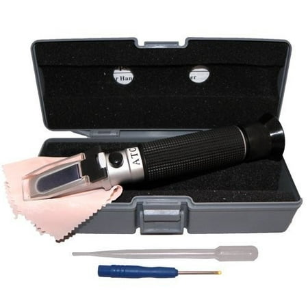 Brix 0-32% + Salinity 0-28% Dual Scale 2 in 1 Refractometer for Beer Wine and Aquarium By Ade Advanced