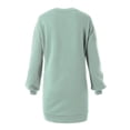 thumbnail image 4 of MixMatchy Women's Oversized Round Neck Tunic Sweatshirt with Side Pocket, 4 of 5