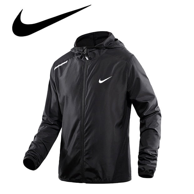 Chamarra Nike Para Hombre Cortavientos Impermeable Y Protección UV Con Capucha Deportes Al Aire Librepangjing