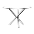 thumbnail image 3 of Best Master Beverly 5-Piece Faux Leather Round Glass Dinette Set - White, 3 of 4