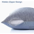 thumbnail image 6 of Aship Arc-Chill Cooling Pillow Cases, Q-Max >0.45 Jade-Infused Dual-Sided Summer Cooling Pillowcase, Smoother Skin & Frizz-Free Hair, Hidden Zipper, Machine Washable, Standard 20''x26'', 2 Pack Blue, 6 of 9