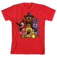 thumbnail image 6 of Five Nights At Freddy's Plush Characters Group Short Youth Re Crew Neck Short Sleeve T-shirt - Medium, 6 of 7