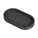 thumbnail image 2 of Bandeja de dispensador de jabón 7.8x3.9 pulgadas Sleek Forma ovalada bandeja de tocador versátil para cepillos de maquillaje accesorio decorativo Gris oscuro, 2 of 8