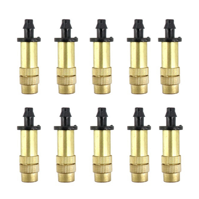Garden Nozzle Spray Water Fog Misting Sprinkler Head Brass Hanging Anti Drip Set Garden Nozzle Spray Water Fog Misting Sprinkler Head Brass Hanging Anti Drip Set