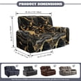 thumbnail image 6 of TSOVTHRID Black Golden Marble Texture Print Loveseat Sofa Cover for 2 Seat Sofa Recliner Loveseat Cover 6-Piece Stretch Couch Cover Washable Furniture Protector for Dog Pet, 6 of 7