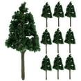 thumbnail image 3 of FENGGUIQU Mini Trees for Crafting Dark Green ABS 10Pcs for Building Model, 3 of 4