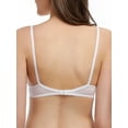 thumbnail image 7 of Deyllo Women's Sheer Mesh Sexy Lace Bra Non-Padding Underwire Support 1/2 Half Cup Unlined Demi See Through Bra, White 38C, 7 of 7