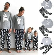 XMAS PJs Family Matching Adult Women Kid Christmas Nightwear Pyjamas Set