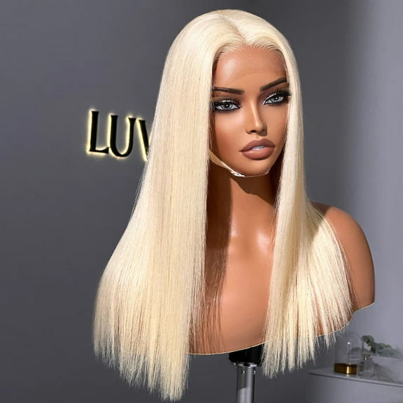 Blonde 613 Silky Straight Glueless 5x5 Closure HD Lace Wig 100% Human Hair