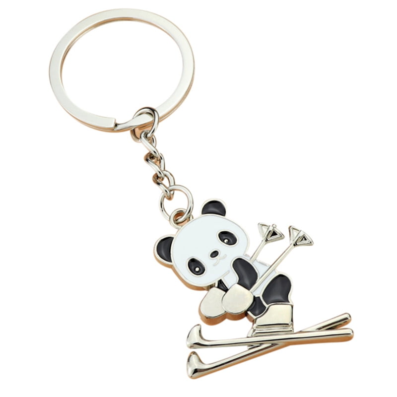 Panda Love Themed Lanyard Key Chain Id Badge Holder 