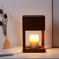 thumbnail image 1 of Calentador de lámpara de cera Simple, lámpara de madera maciza regulable, calentador de velas eléctrico corporal, lámparas de fusión de cera para dormitorio, luces nocturnas de Hotel, 1 of 3