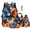 American Flag Bald Eagle Flame, variant on Binienty 5 Piece Backpack Set Boys Truck Backpack and Lunch Bag Water Bottle Holder Elementary Middle School Boys Bookbag 17" Insulated Lunch Box Black Pencil Case Back to School Gifts for Students