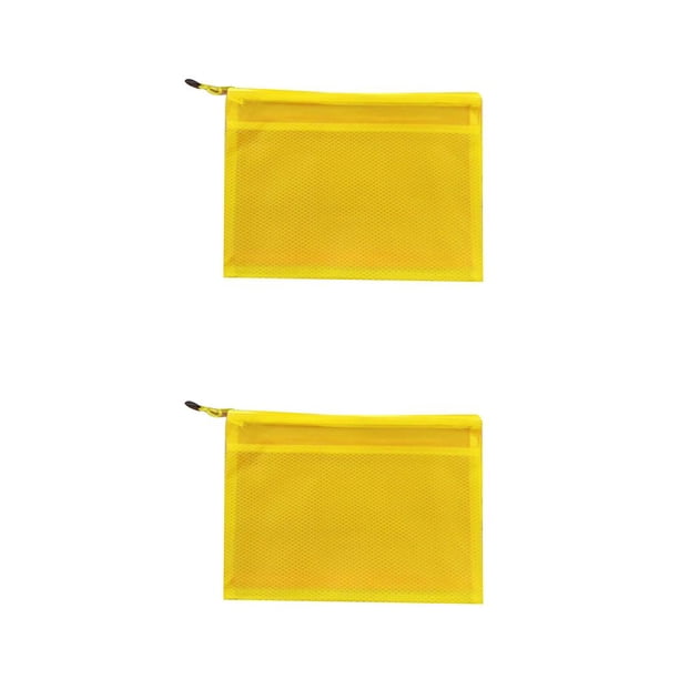 Sidaley A4/A5/A6/B5 Transparente Rejillas dobles Cremallera Bolsa de documentos de PVC Suministros de papelería de oficina Type7 NO7