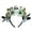 A, variant on Halloween Skull Rose Headband Flower Crown Gothic Headwear for Party Halloween Headwear