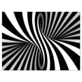 thumbnail image 2 of Black and White Spiral - Abstract Canvas Art Print, 2 of 3