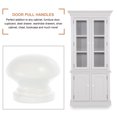 thumbnail image 3 of 12 Pcs Drawer Pulls Wood Cabinet Knobs Wood Pull Handle Wood Knob Wardrobe Handle Cupboard Handle White Wooden, 3 of 6