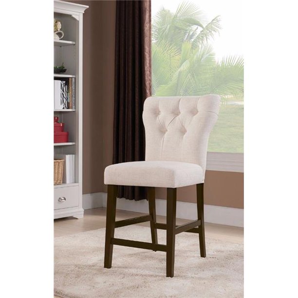 Counter Height Chair, White - Set of 2 - Walmart.com ...