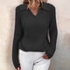 thumbnail image 3 of Suéter De Solapa De Mujer, Suéter De Punto De Mujer Cómodo Poliéster De Color Sólido Para Otoño Invierno ANGGREK  Otros, 3 of 5