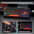 thumbnail image 4 of Teclado Gaming EPOMAKER HE68 Lite Hall Effect Alámbrico Negro Rojo, 4 of 6