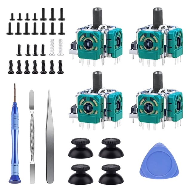 DUXICEPIN Analog 3D Joysticks Kit for PS5 Controller Joysticks Part Replacement Thumbsticks with Repair Screwdriver Kit for Playstation 5 DualSense Non-Drift Controller