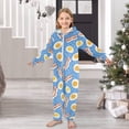 thumbnail image 6 of Bacon and Eggs Pattern One Piece Pajamas Soft Jumpsuit Cozy Sleep and Play Romper Zipper and Pockets 13Y-14Y, 6 of 8