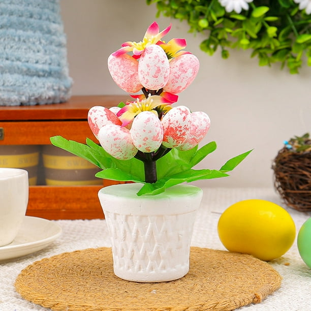 Easter Eggs Decoration Mini Indoor Potted Ornaments Holiday Theme Home Decoration Add Festive And Ideal Gift Choice