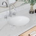 thumbnail image 3 of ARIEL Monroe 48 Inch Single Oval Sink Bathroom Vanity With Carrara White Quartz Countertop 1.5 Inch Edge In White, 3 of 7