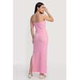 thumbnail image 3 of Women's Ribbed Knit Maxi Cami Dress with Side Slit, 3 of 3