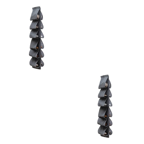 Wosthever Estante de almacenamiento de zapatos sobre la puerta para el hogar, 12 bolsillos colgantes, zapatos de tacón alto, bolsa de soporte Type1 NO1