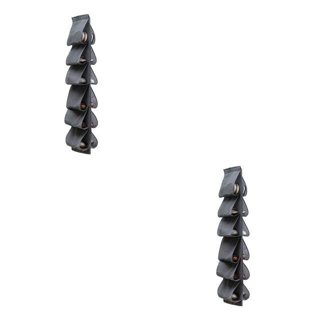Wosthever Estante de almacenamiento de zapatos sobre la puerta para el hogar, 12 bolsillos colgantes, zapatos de tacón alto, bolsa de soporte Type1 NO1