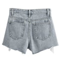 thumbnail image 6 of Wuphunn Shorts for Women Ripped Jeans Womens Baggy Shorts Women Shorts for Women Trendy Summer Shorts Casual Shorts for Women Boho Pants for Women Comfy Shorts for Women Light Blue XXXL, 6 of 7