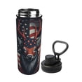 thumbnail image 2 of Susaid Modern USA Deer Head Print 18oz Sports Insulated Kettle Stainless Steel Water Bottle Leakproof Sport Flask, 2 of 7