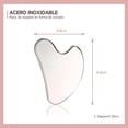 thumbnail image 4 of Herramienta de Gua Sha de Acero Inoxidable para Terapia de Acupuntura Facial y Corporal, Tratamiento de Puntos de Activación y Masaje de Spa, 4 of 5