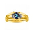 thumbnail image 1 of RYLOS Mens Rings 14K Yellow Gold Classic Design 7X5MM Oval Gemstone & Diamond  Alexandrite June Birthstone Ring Size 12, 1 of 7
