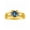 Alexandrite, variant on Mens Rings Yellow Gold Plated Silver Classic Design 7X5MM Oval Gemstone & Diamond Ring Amethyst February Birthstone Ring Size 11
