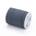thumbnail image 3 of Round Waxed Polyester Cord Taiwan Waxed Cord Twisted Cord Steel Blue 1mm about 12.02 yards(11m)/roll, 3 of 3