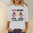 thumbnail image 2 of ZJXFGS Womens 3/4 Length Sleeve Tunic Tops,Slim Fitted Casual Basic Tee Cute Tops Summer Casual Tops Blouse Slim Fit Tunic Top Graphic Tee Tops usiness Work Tee Top White L, 2 of 4