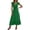 Green*, variant on RUTAYY Women's Dress Casual Solid Color V-Neck Ruffles Flowy Summer Boho Maxi Dress Daily Wear Classic Stylish Mesh Dresses