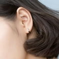 thumbnail image 5 of QQTDFG Geometric Hexagon 925 Sterling Silver CZ Huggie Hoop Earrings A1873-A - no stone, 5 of 9