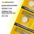 thumbnail image 3 of 5pc 10pk SR754 Silver Oxide 1.55V Watch Battery Compatible with SP393 SP309, 3 of 5