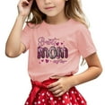 thumbnail image 1 of T-shirt Décontracté à Manches Courtes pour Enfants Imprimé Lettre Col Rond, 1 of 4