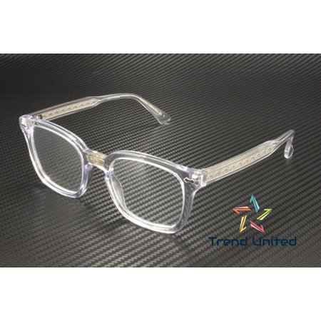 GUCCI GG0184O 012 Rectangular Squared Crystal Demo Lens 50 mm Unisex Eyeglasses