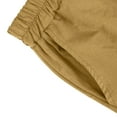 thumbnail image 6 of ibuvkizy Womens Shorts Casual Summer Shorts for Women,Half Shorts Pants Elastic Waist Buttons Linen Pockets Pants,Comfy Short Pants Drawstring Elastic Waist Pocketed Shorts, 6 of 9